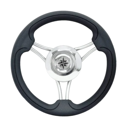 Volante negro poliuretano diámetro 35cm Fayva