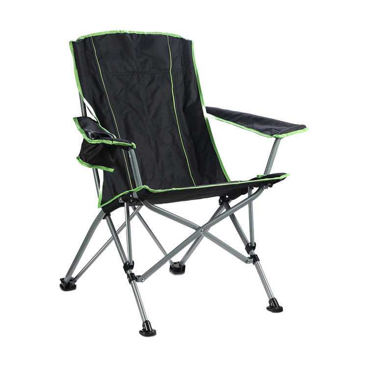 W172 SILLÓN PLEGABLE POLYESTER NEGRO CON VERDE 01 Sillón director plegable polyester negro con verde Waterdog - Imagen 1