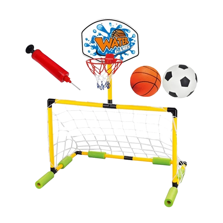 sba121 arco flotante + aro de basket con inflador 01 Arco flotante + aro de básquet con inflador Huasheng - Imagen 1