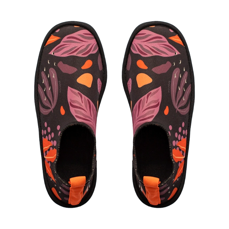 FLORIPONDIAS MANDARIN NEGRO 01 Zapatillas Mandarín negras neoprene Floripondias - Imagen 1
