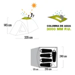 Carpa Sahara 5 personas Waterdog - Imagen 5