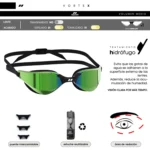 Vortex Mirror negra/dorada antiparras Aquon - Imagen 5