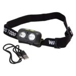 Linterna minera 800 lumen 20 m recargable lámpara XPG Waterdog