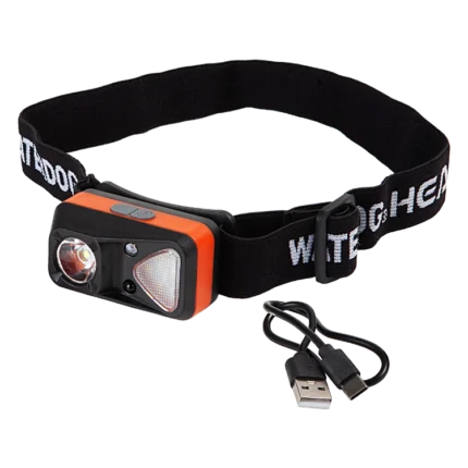 Linterna minera 800 lumen 100 m led recargable Waterdog