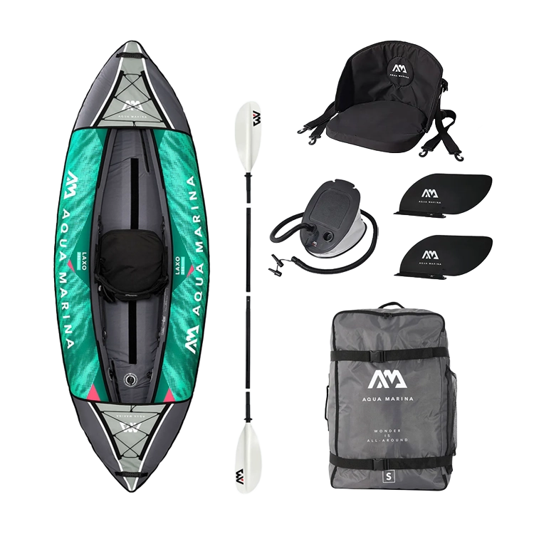 amjbla-285 kayak laxo 285 01 Kayak inflable Laxo 285 p/1 persona con accesorios Aqua Marina - Imagen 1