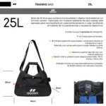 Bolso Duffle bag 25 L negro Aquon - Imagen 6