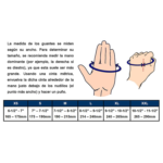 Guantes 5 dedos cortados blanco y rojo Five Oceans - Imagen 4