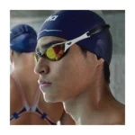 Antiparras Cobra Edge Swipe Mirror dorado/blanco 102 Arena - Imagen 4