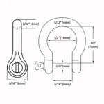 Grillete corazón inox. D4mm 5/32" Five Oceans - Imagen 4