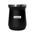Mate térmico 250 ml negro Broksol
