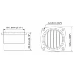 Regilla plástico D76 x 92 mm para manguera Seaflo - Imagen 4