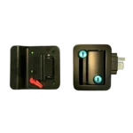 Cerradura puerta acceso c/llave y traba interior Caram