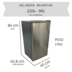 Heladera 90 l 220 v Bavarian - Imagen 3