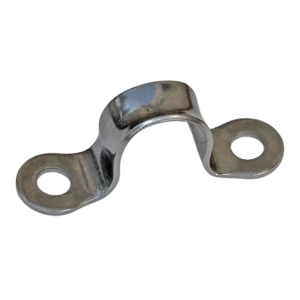 Omega inox. chapa 38 x 16 mm x unidad Nautos