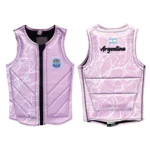 Salvavidas Rosa Rayas de Neoprene USA