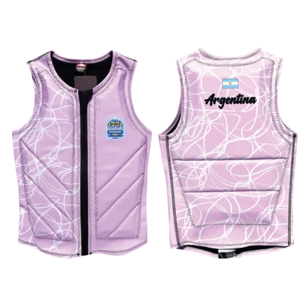 Salvavidas Rosa Rayas de Neoprene USA