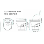 Inodoro a pedal con duchador Seaflo - Imagen 3