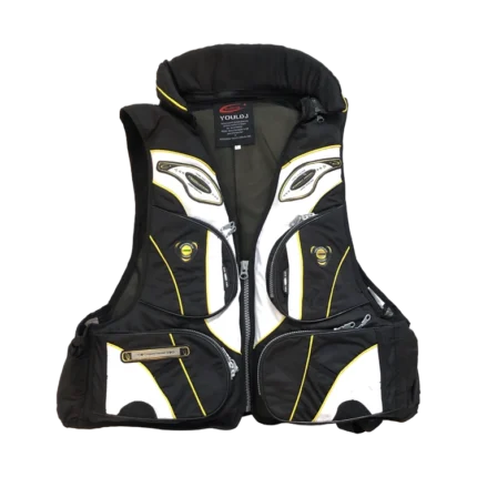 Salvavidas Pescador Blanco y Negro Fishing Gear