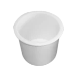 Posavaso para embutir plástico blanco