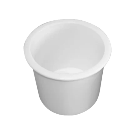 Posavaso para embutir plástico blanco