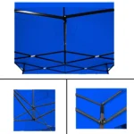 Gazebo 3 x 3m acero paredes Oxford 1080 Denier - Imagen 2